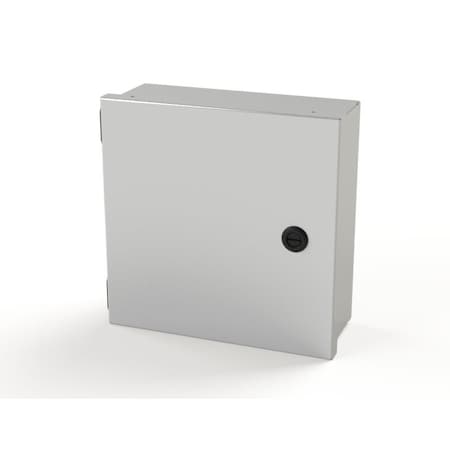 Saginaw Control & Engineering 1/4 Turn Latch Electrical Enclosures, 10 in H, 4 in D, 10 in W, NEMA 1, Carbon Steel SCE-10N1004LP